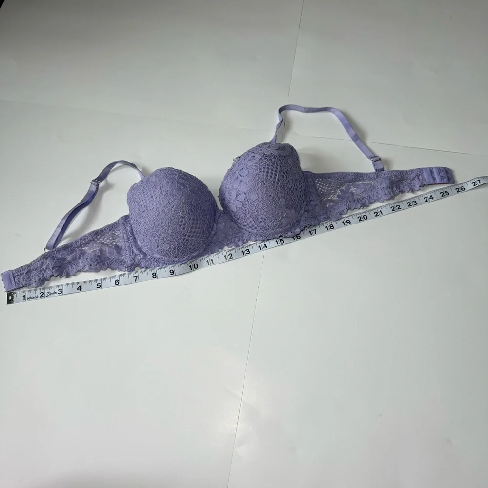 Juicy Couture‎ Lavender Lace Bra 34C Underwire Comfortable Fit